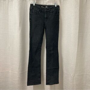 Seven7 Women's Black Straight leg Jeans Denim Dark Wash Size 6 Everyday